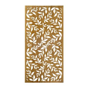 Laser Cut Bamboo Falling Leaves Screen Panel